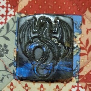 Dragon Carved Stone Pendant
